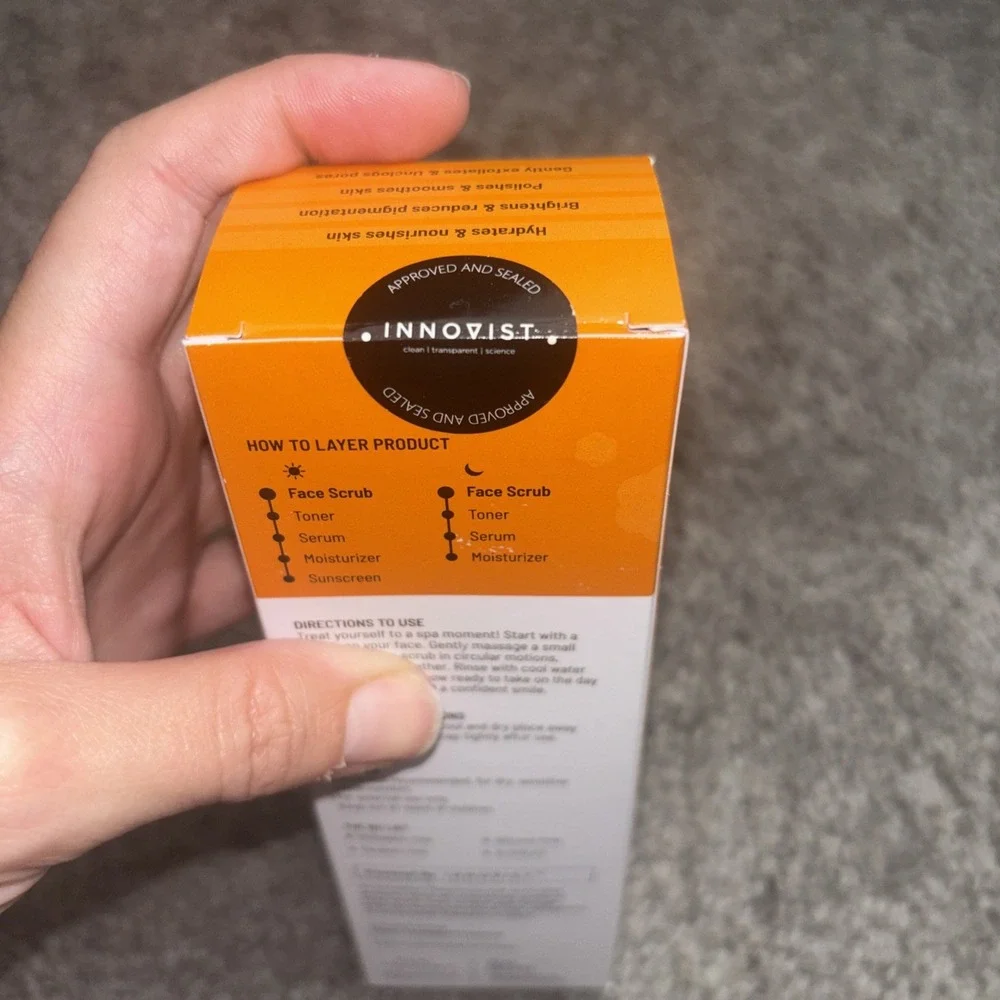 Chemist at Play Face Scrub Unisex 100ml‎ Orange Gentle Exfoliating NEW